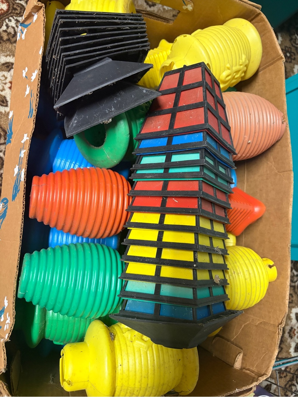 38 assorted replacement vintage blowmold light covers lanterns.